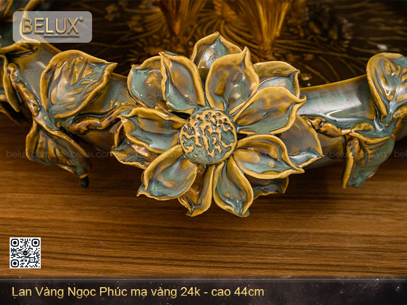 Chậu lan vàng ngọc phúc mạ vàng 24k&nbsp;